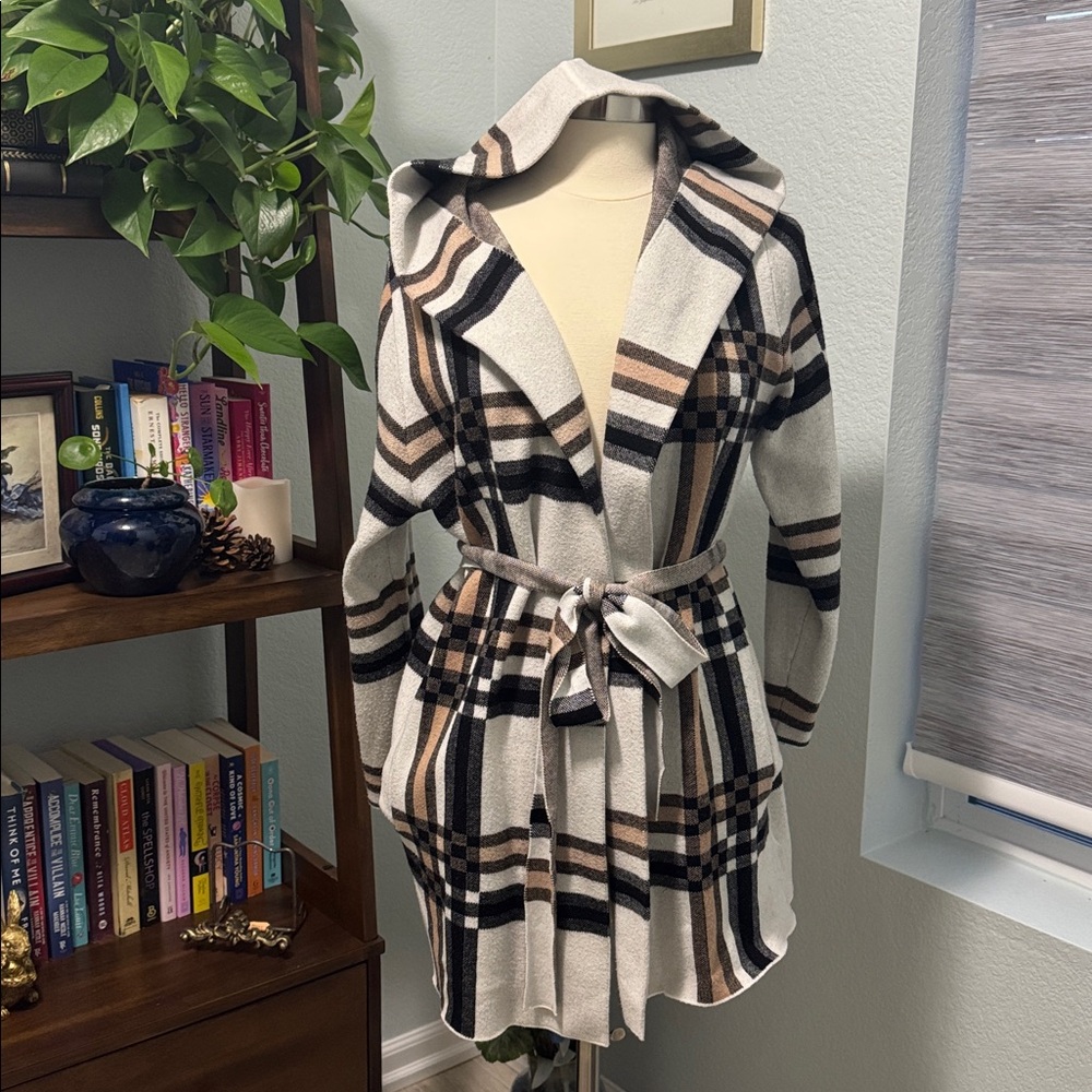 Christian Siriano Plus Size Hooded Wrap Cardigan